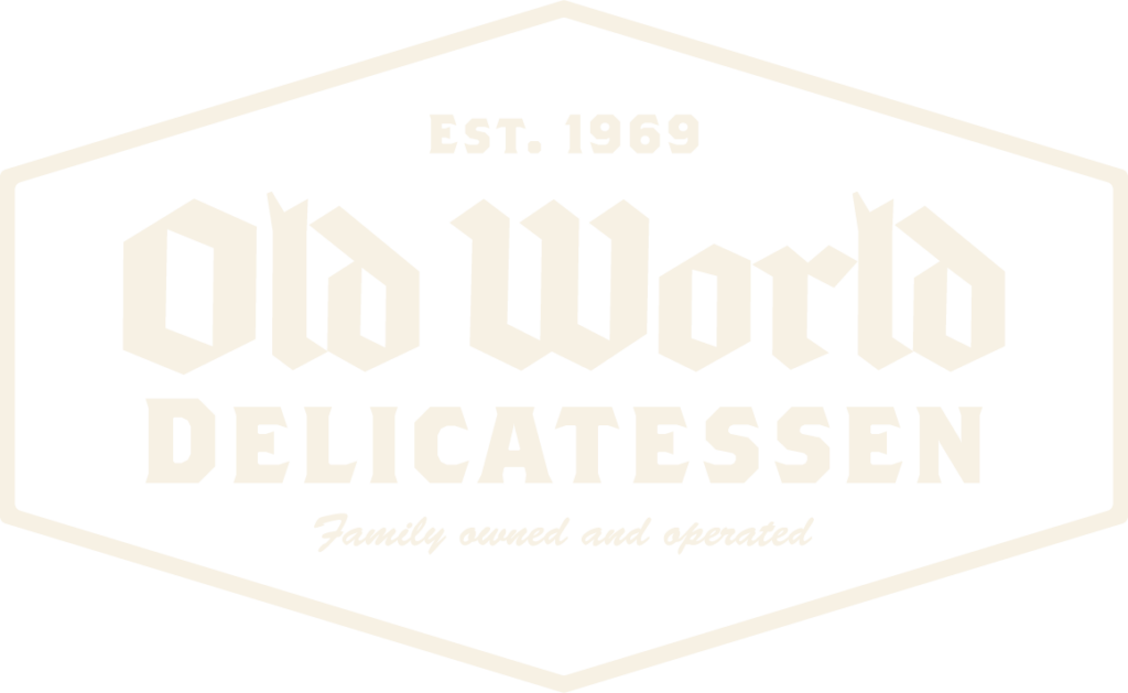 Old World Deli Full Hex Logo Cream White