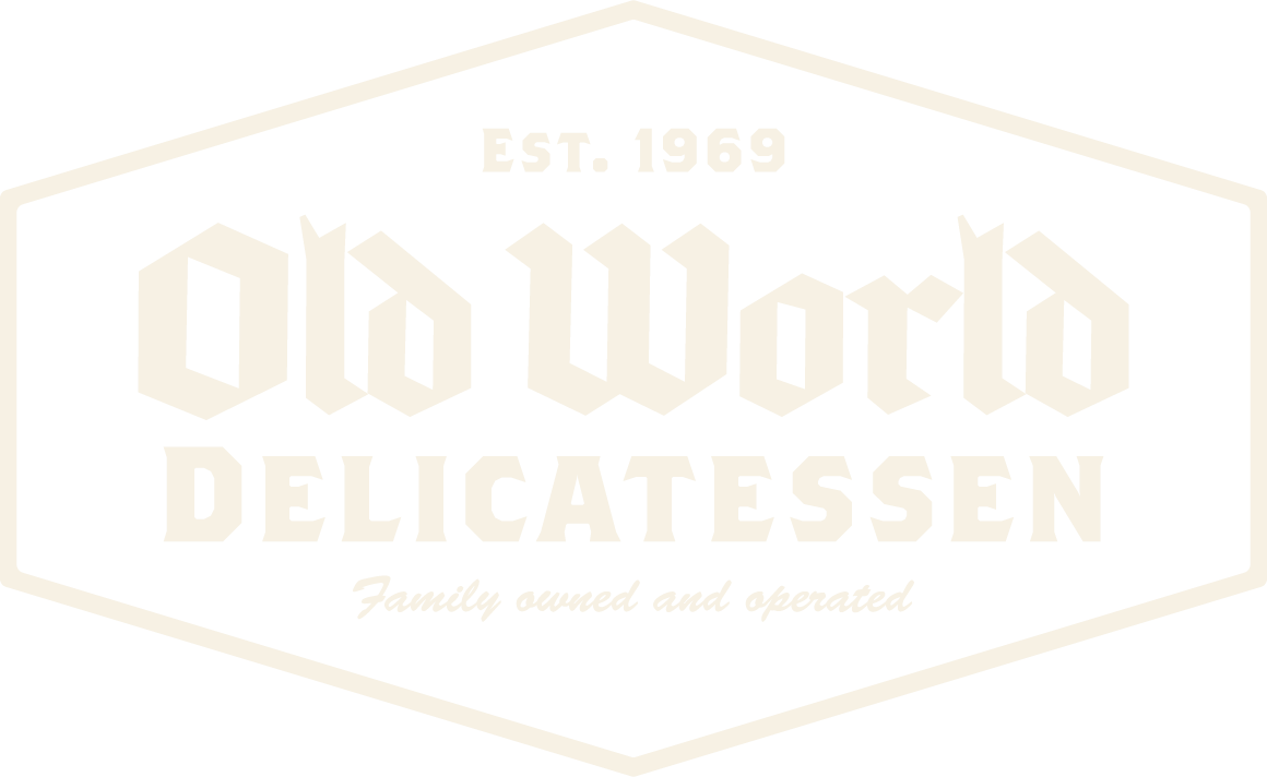 Old World Deli Full Hex Logo Cream White